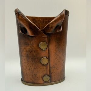 New Jatex International Copper & Brass Decorative Pen Or Pencil Holder